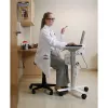 Ergotron StyleView klēpjdatora ratiņi, SV10 - ratiņi piezīmjdatoram - medicīniski - metāls - balts, alumīnijs - ekrāna izmērs: līdz 43,2 cm (līdz 43,20cm (17)) (SV10-1100-0)