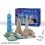 3D Puzzle CubicFun New York City City Line, 123 gabali, 370×420 mm, vecums 8+