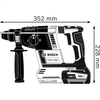 BOSCH. SDS+ Āmurs Gbh 18V-26 Solo 2,6 J