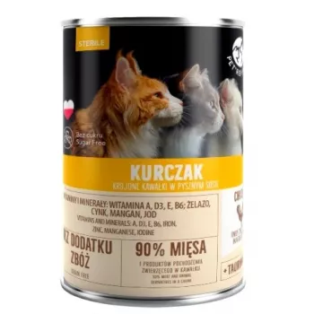 Mitrā kaķu barība PetRepublic KOT STERILE vistas mērcē 400g sterilizētiem kaķiem