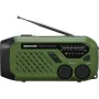 Portatīvs FM/AM radio SENCOR SRD1000SCLGR ar Bluetooth, saules/rokas kloķa/USB-C uzlādi, 2000mAh baterija, IPX4, LED gaismas