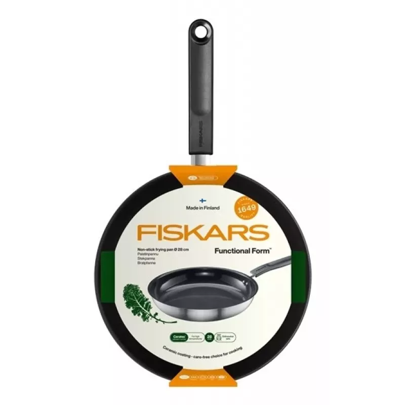 Fiskars 1072312 Functional Form Panna 280 mm Gourmet cepšanas panna apaļa