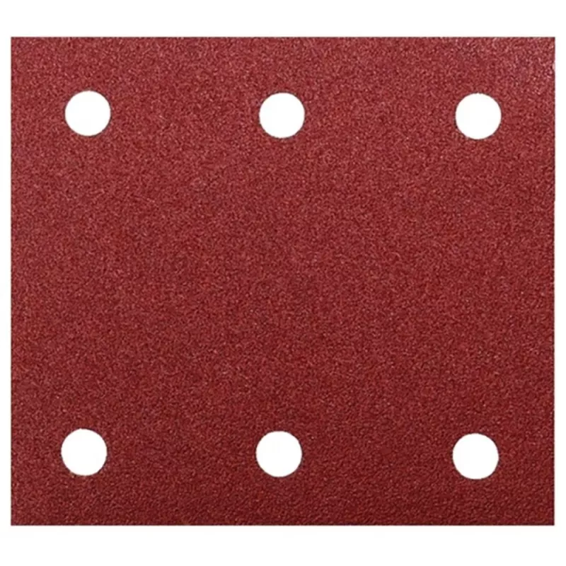 Makita - Schleifpapier - für Holz, Metall, Stahl, lackiertes Holz - 10 Stücke - rechteckig - Körnung: P80 - 102 mm x 114 mm (P-33102)