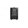 Datora korpuss DeepCool CH160 PLUS Small Form Factor SFF ATX/mATX, rūdīts stikls, USB-C, melns