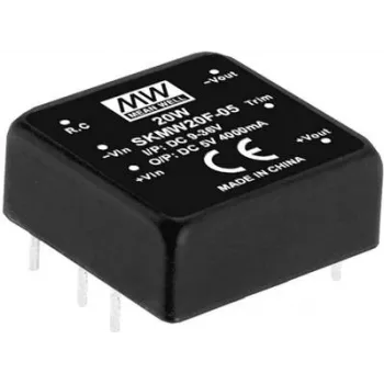 Barošanas adapteris MEAN WELL SKMW20G-15 20 W Ieeja 18-75 V Izeja 15 V
