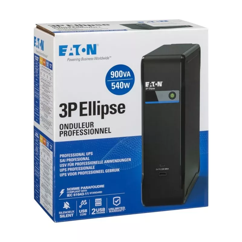 Eaton 3P900UI UPS Standby Offline 0.9 kVA 540 W 4 maiņstrāvas kontaktligzdas