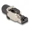 DeLOCK 86017 vadu savienotājs RJ45/LSA melns sudrabains vīrišķais