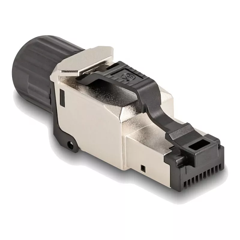 DeLOCK 86017 vadu savienotājs RJ45/LSA melns sudrabains vīrišķais