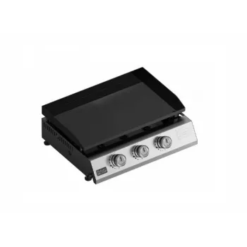 Gāzes bārbekjū Melns & Decker BXOP7350E — 3 degļi, nerūsējošais tērauds, restes 580×360 mm