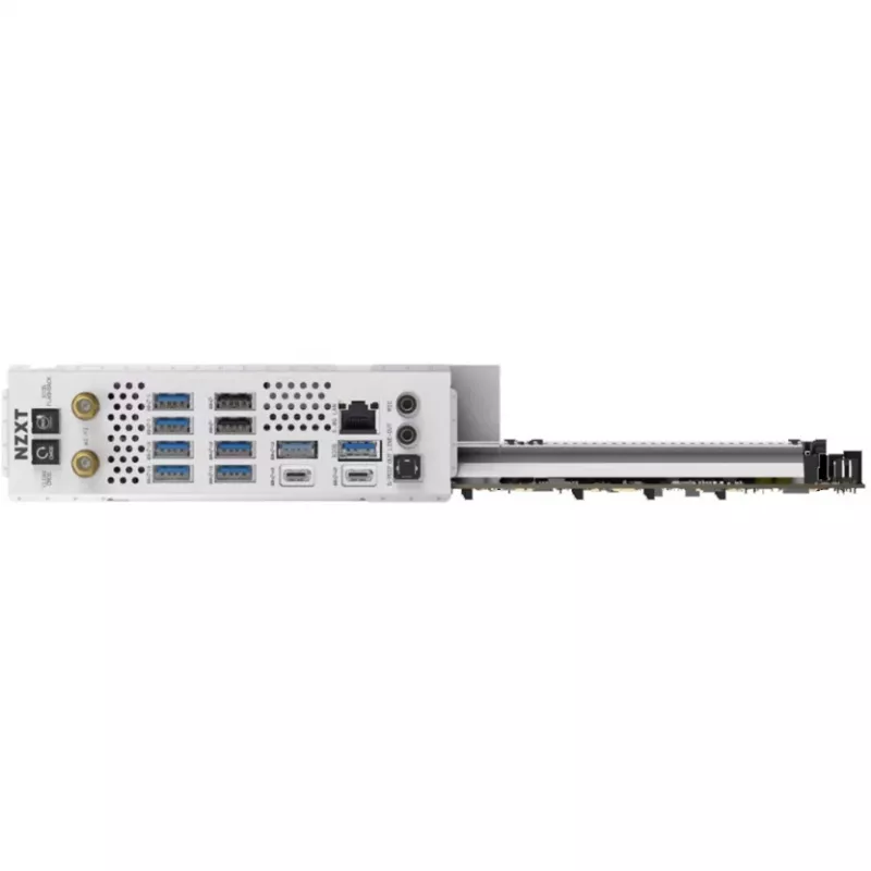 NZXT N9 X870E Balts AM5 DDR5 ATX plāksne