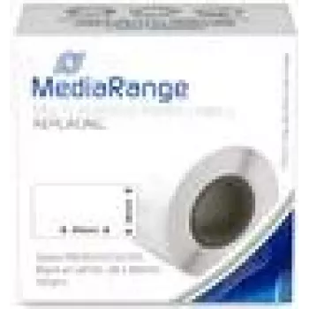 MediaRange vairāklietojuma papīra uzlīmes MRDY99010 28x89mm 130 gab. melns uz balta