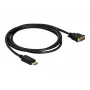 Delock Kabel DisplayPort 1.1 Stecker > DVI 24+1 Stecker Passiv 1 m schwarz (82590)