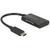 Delock USB 3.1 Gen 1 karšu lasītājs USB Type-C vīrišķais 4 sloti - Kartenleser - All-in-one (MMC, SD, miniSD, RS-MMC, TransFlash, MMCmobile, microSD, MMCmicro, SDHC, miniSDHC, microSDHC, SDXC, microSDXC, SDHC UHS-I, microSDHC UHS-I)