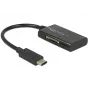 Delock USB 3.1 Gen 1 karšu lasītājs USB Type-C vīrišķais 4 sloti - Kartenleser - All-in-one (MMC, SD, miniSD, RS-MMC, TransFlash, MMCmobile, microSD, MMCmicro, SDHC, miniSDHC, microSDHC, SDXC, microSDXC, SDHC UHS-I, microSDHC UHS-I)
