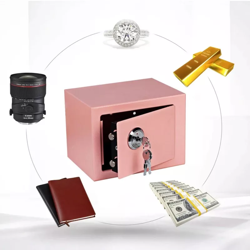 Extralink Home | mājas seifs | biroja, atslēgu glabātuve, drošības seifs, rozā, S-404