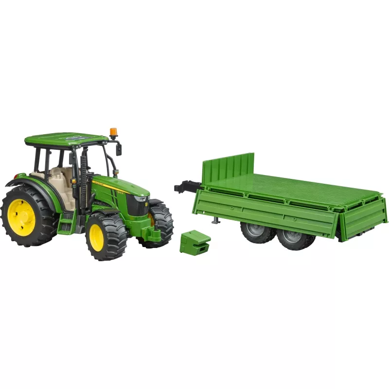 Traktora modelis BRUDER John Deere 5115 M ar pašizgāzēju