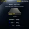 Pārnēsājams ārējais akumulators Nitecore NB10000 — 10000 mAh, USB‑A + USB‑C, 38 W kopējā izeja, pelēks