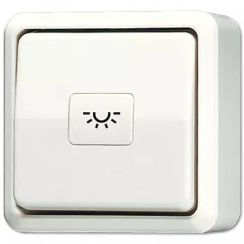 JUNG 631A Elektriskais slēdzis Spiedpogas slēdzis Balts (631A)