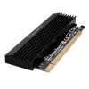 M.2 PCIe x4 adapteris ar dzesētāju SILVERSTONE SST-ECM23 — M.2 NVMe uz PCIe x4 (ar aktīvo dzesēšanu)