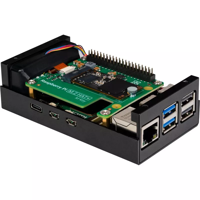 Raspberry Pi RB-ALUCASEP5-M2 Melns