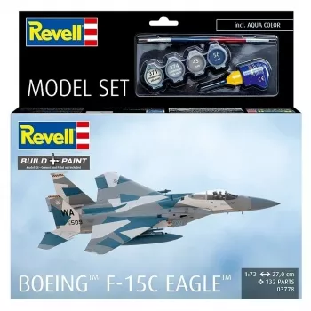 Plastmasas modeļa komplekts REVELL Boeing F-15C Eagle mērogā 1:72 — saliekamais modelis