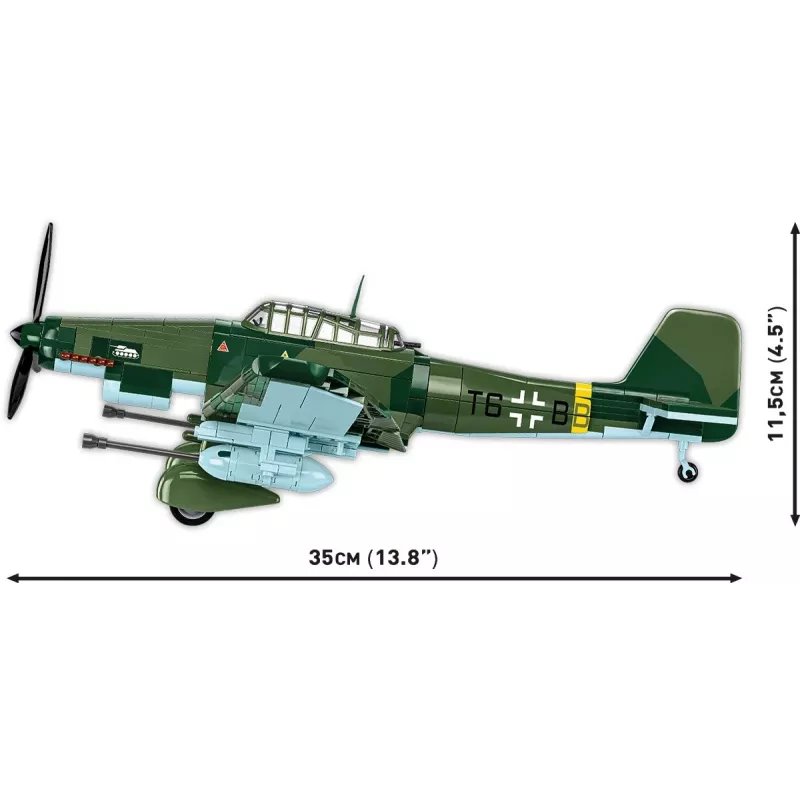 Konstrukciju komplekts Cobi Blocks Junkers JU 87G-2 Stuka 571 gab. modeļa komplekts