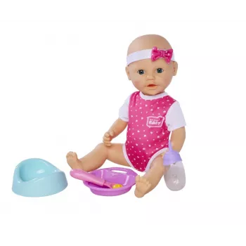 Lelle SIMBA New Born Baby Hungry Baby 38 cm – reālistiska mazuļa lelle, 38 cm