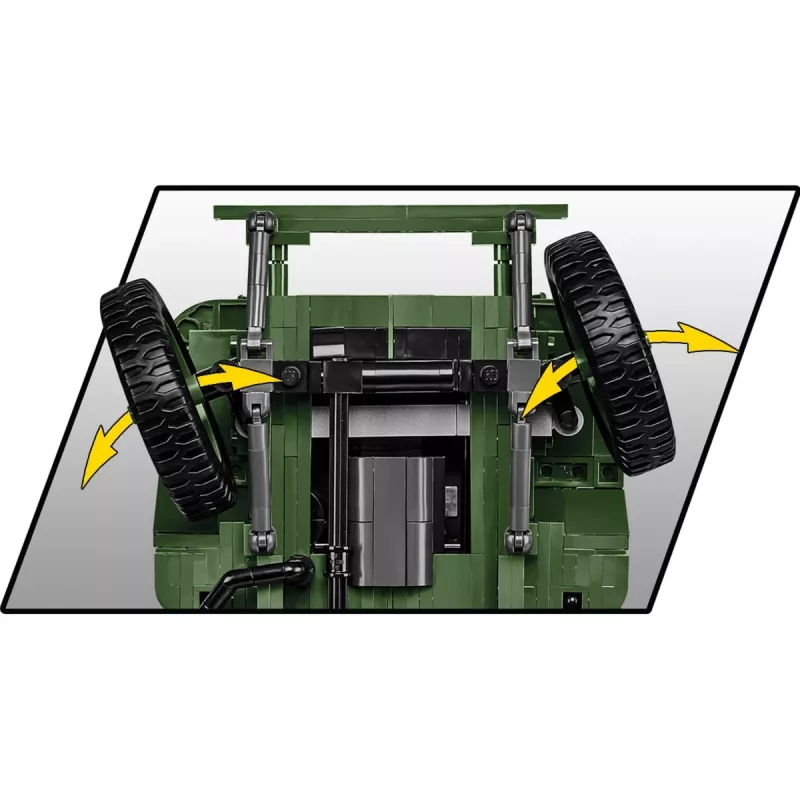Konstruktors Cobi Willys MB COBI-2805, 250 gab. būvēšanas komplekts