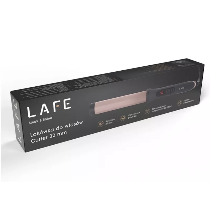 Matu lokšķēres LAFE Sleek & Shine 32 mm LAFLKA47572, 32 mm cilindrs, elektrisks veidošanas rīks