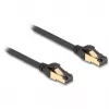 DeLOCK RJ45 tīkla kabelis Cat.6A vīrietis uz vīrieti S/FTP melns 3 m
