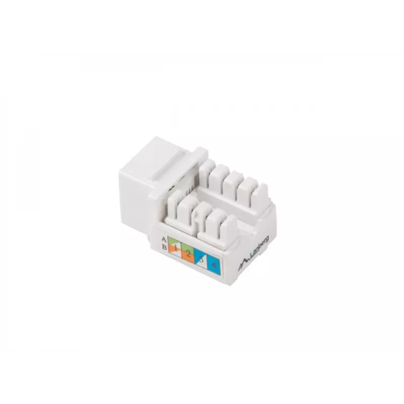 Keystone modulis Lanberg KSU5-1090 leņķveida balts RJ-45