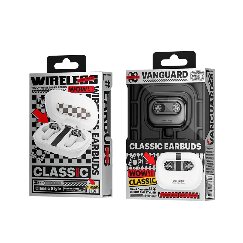 Bezvadu austiņas WEKOME modelis WK-VA06 Bluetooth V5.2 TWS Baltas, patiesi bezvadu austiņas