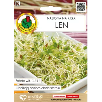 Digšanas sēklas Apte lini (Len) 10 g — ēdamas linu sēklas digšanai ar riekstu garšu