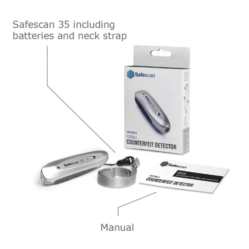 Safescan 35 portatīvais viltojumu detektors 28036J
