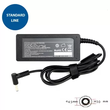 Strāvas adaptera pārveidotājs Extra Digital AS65F4530 65W melns