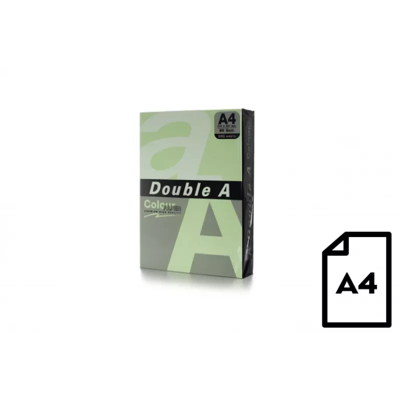 Krāsains papīrs Double A, 80g, A4, 500 loksnes, Lagoon