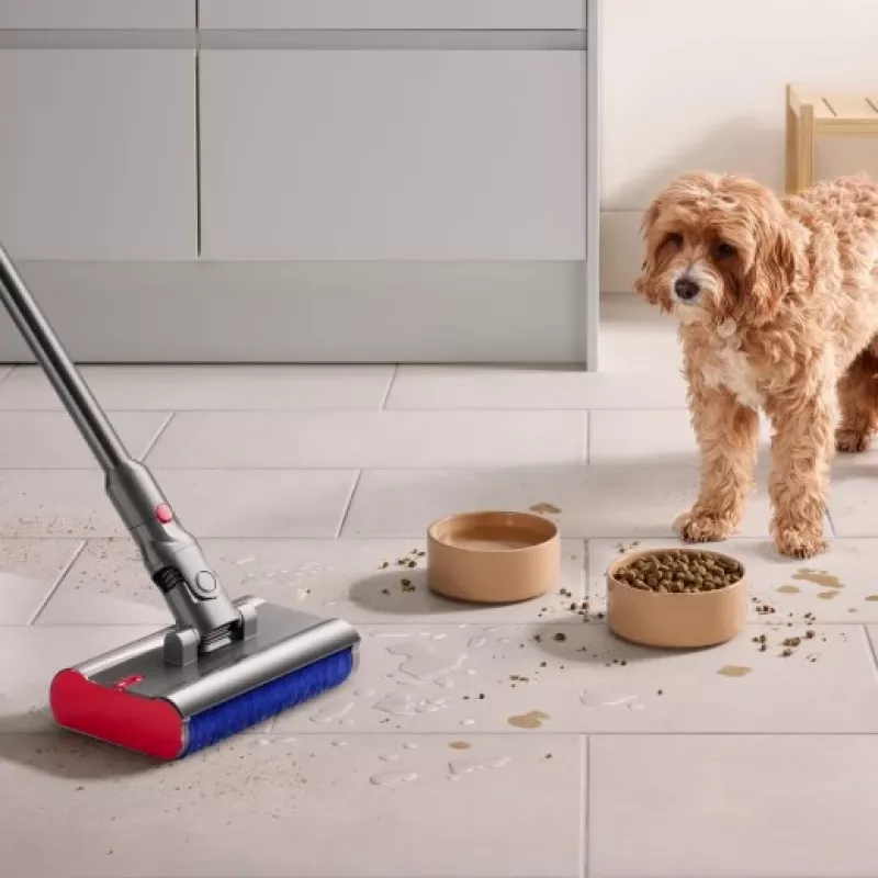 Dyson V12 Submarine 3-in-1 stickputekļsūcējs ar akumulatoru, sausai un mitrai tīrīšanai, HEPA, bez maisa, 0,35 L, niķeļa, dzeltena
