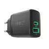 Lādētājs zaļa Cell PowerSource Duo30 – 1× USB-A, 1× USB-C, 3A