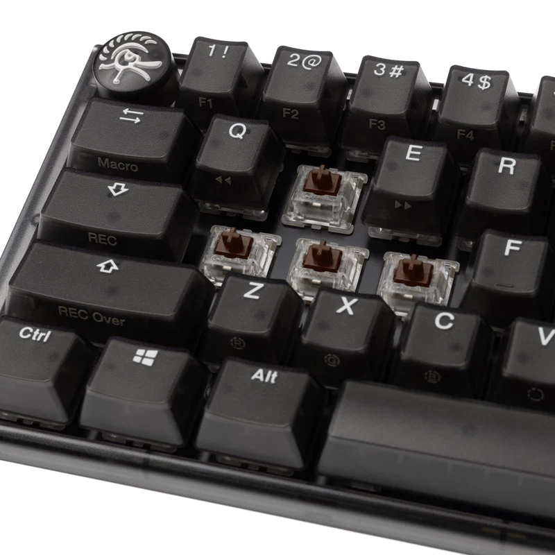 Ducky One 3 Aura Mini tastatūra, spēlēm, USB, QWERTY, US International, melna