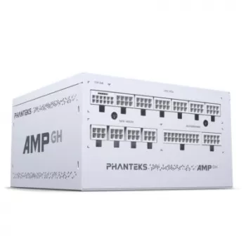 Barošanas bloks PHANTEKS AMP GH 850 W, 18+10 kontaktu ATX, pilnībā modulārs, 80 PLUS Gold, balts
