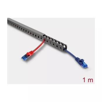 Instalācijas kanāls DELOCK 22026 20×20 mm, garums 1 m, pelēks