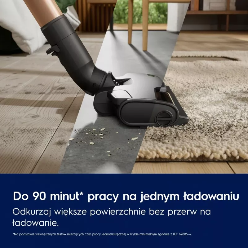 Electrolux EP82AB25UG nūjas putekļsūcējs/elektriskā slota Baterija Sausā Cikloniskais Bez maisiņa 0.4 L 100 W Pelēks