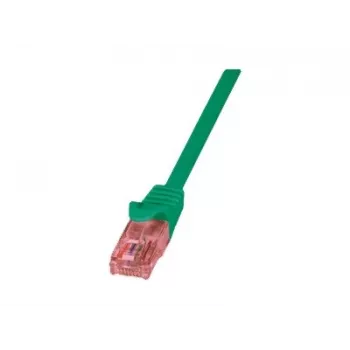Tīkla kabelis LOGILINK 0,25 m Cat6 U/UTP ar RJ-45 savienotājiem, zaļš