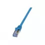 Tīkla kabelis LogiLink Cat6a S/FTP RJ-45 2m zils