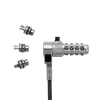Kabeļu slēdzene DICOTA D31717 melna 2 m