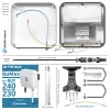 LTE + Wi-Fi antena QuWireless QuMax A240M priekš Teltonika RUT241/RUT240/200/230