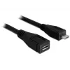 USB kabelis DeLOCK 83248 USB 2.0 1m Micro-USB B melns