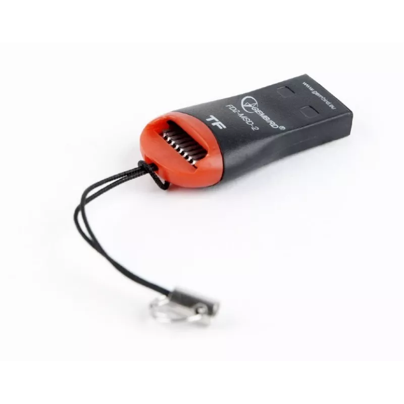 Karšu lasītājs Gembird FD2-MSD-3 USB 2.0 Melns Sarkans
