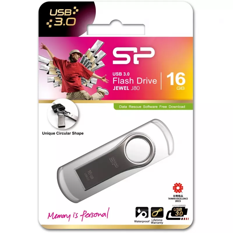 USB zibatmiņa Silicon Power 16 GB USB Type-A 3.2 Gen 1 Jewel J80