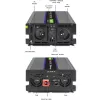 Jaudas pārveidotājs QOLTEC Monolith 3000 MS Wave, 12V→230V, 1500/3000W, ar USB